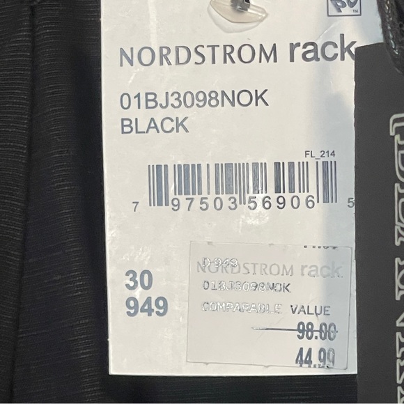 Blank NYC pants Linen blend paperbag high waisted ankle Black 30 - Picture 7 of 7